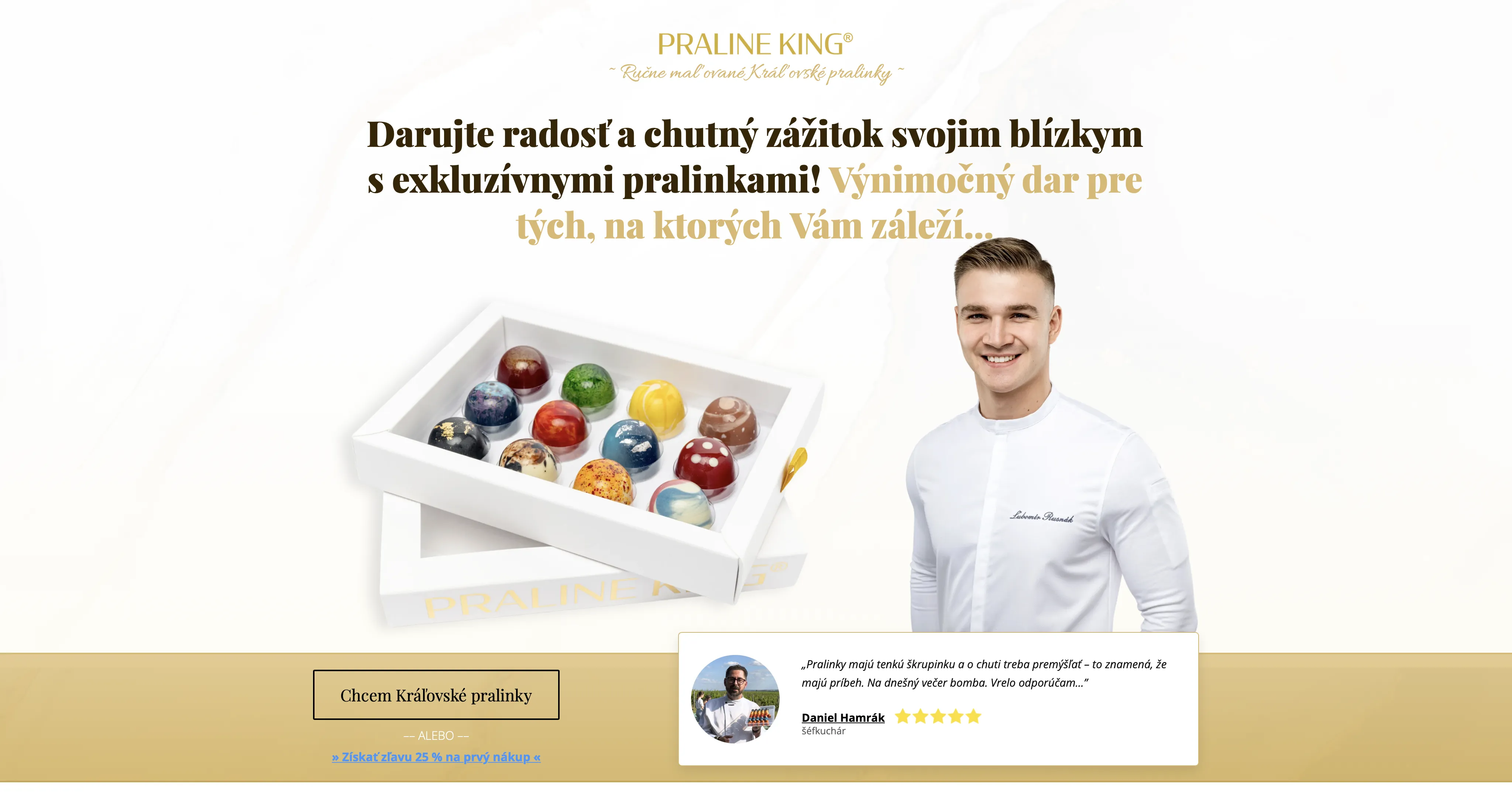 Kráľovské pralinky – PRALINE KING